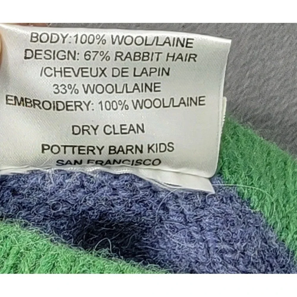 Pottery Barn Kids‎ Christmas Stockings Snowman Wool Fair Isle Long Knit Snow